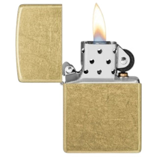 Zippo lighter - Børstet messing