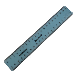 Lineal 20 cm plast - Blå