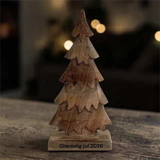 Juletræ på fod, stor - neutral glace