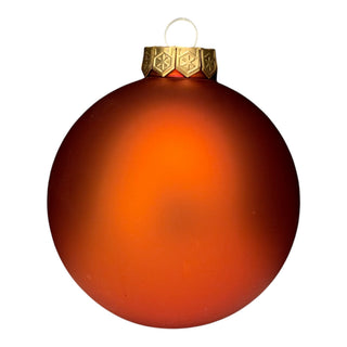 Christmas bauble with name - 8 cm - Copper