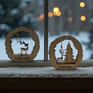 Julepynt - bambi med navn