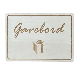 Gavebord skilt - træ