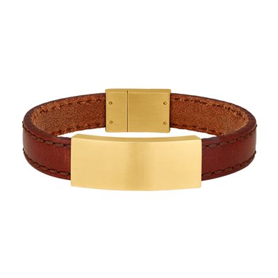 Læder armbånd med navn