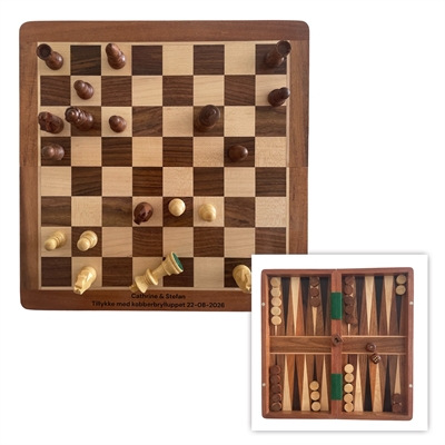 Skak og backgammon brætspil