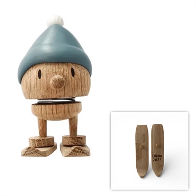 Hoptimist skiing blå hue