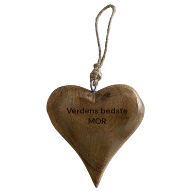 Hjerte ophæng, mangotræ - Small