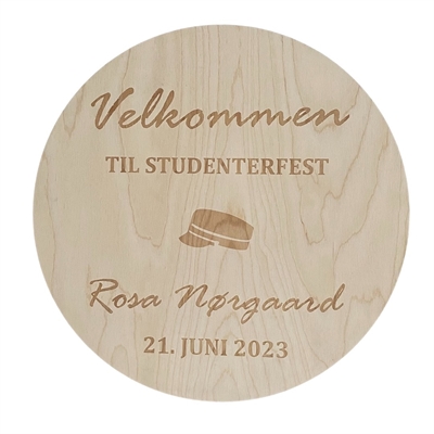 Velkomstskilt - Studenterfest