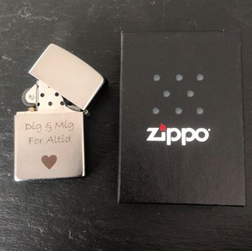 Zippo lighter med navn